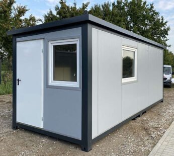 Contenedor 6×2,40m + WC, ducha y cocina