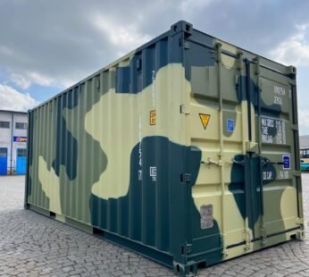 Contenedor Marítimo de 20 Pies – Camuflaje